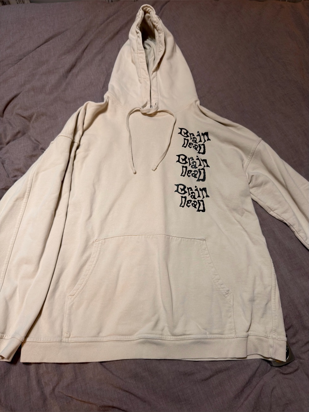 Heavyweight relaxed fit XL Brain Dead Hoodie